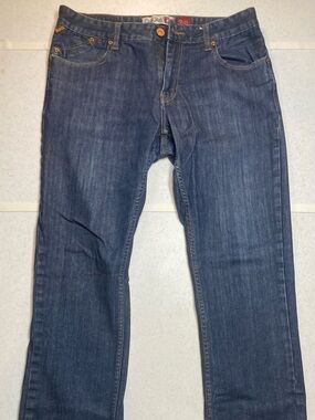 Quicksilver Men’s sz 34 Straight Leg denim blue jeans